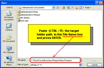 Tip 1.1.3 - Paste Path